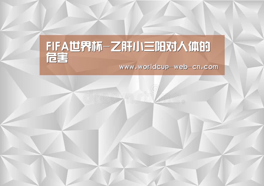 FIFA世界杯-乙肝小三阳对人体的危害(图2) 世界杯赛程